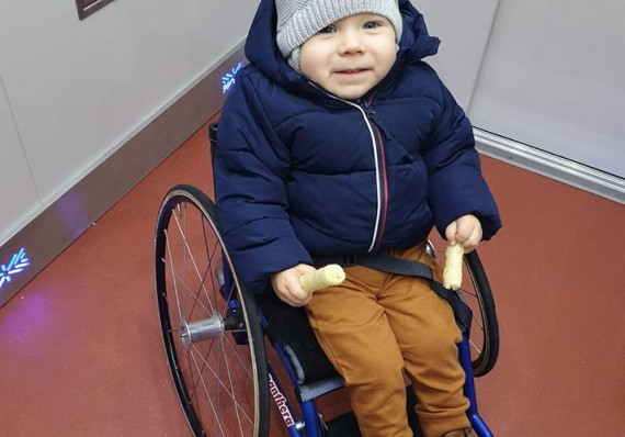 29.1.2020 I first drove my new vehicle. It is a lightweight wheelchair Panthera micro