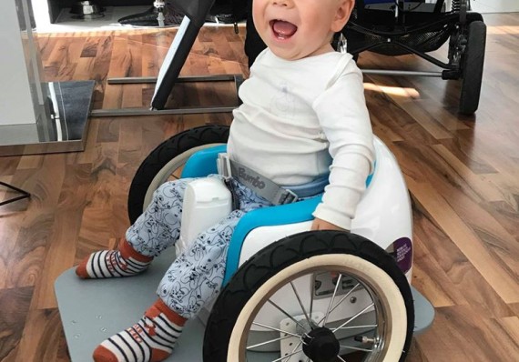 And since then I have become a happy boy. I can go everywhere!